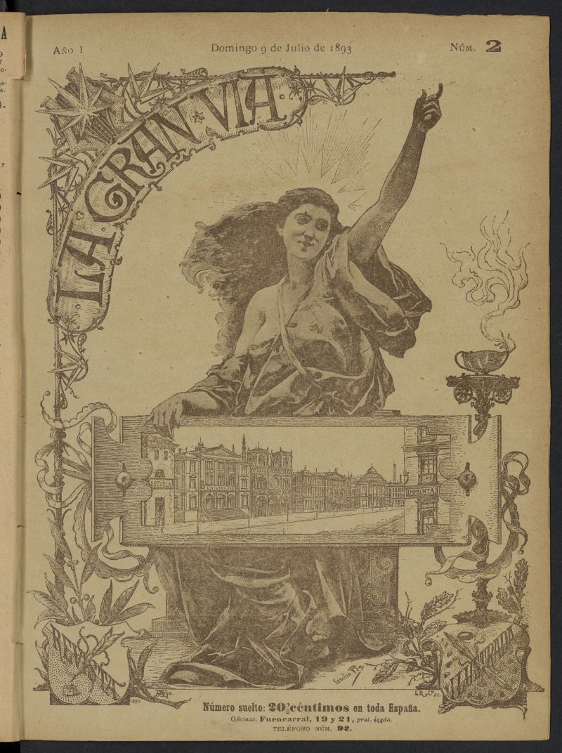 La Gran Va: revista semanal ilustrada del 9 de julio de 1893, n 2