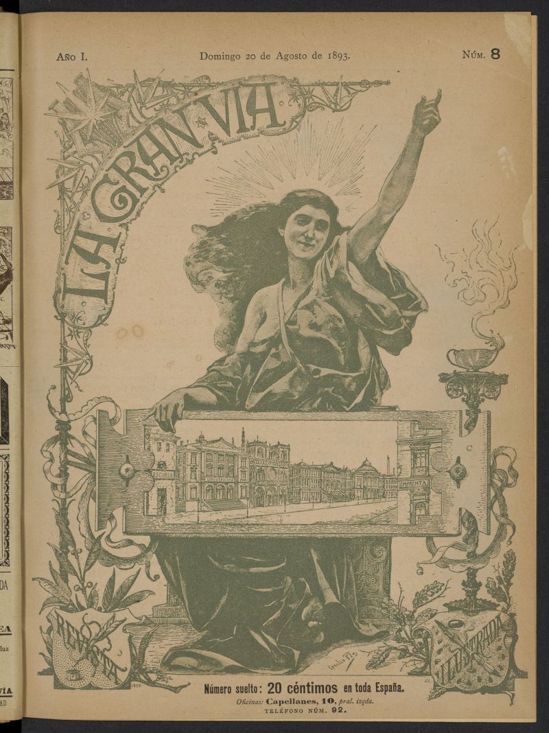 La Gran Va: revista semanal ilustrada del 20 de agosto de 1893, n 8