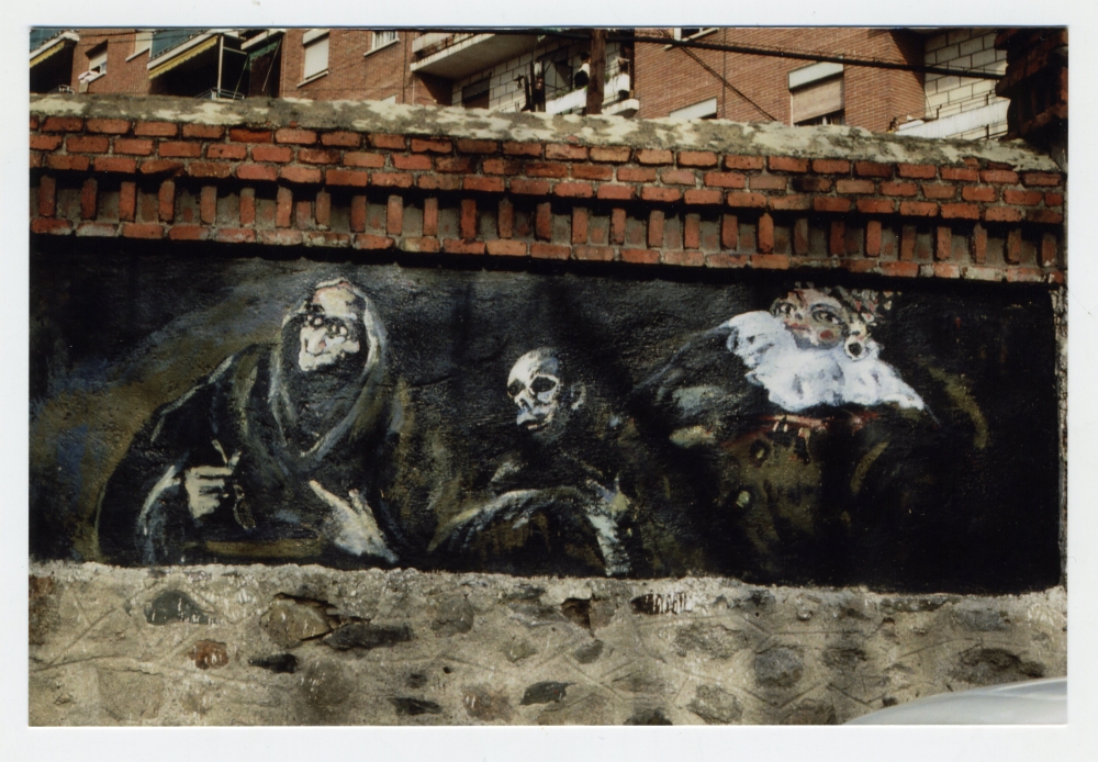 Goya en la Plaza de las Peuelas, Pinturas negras