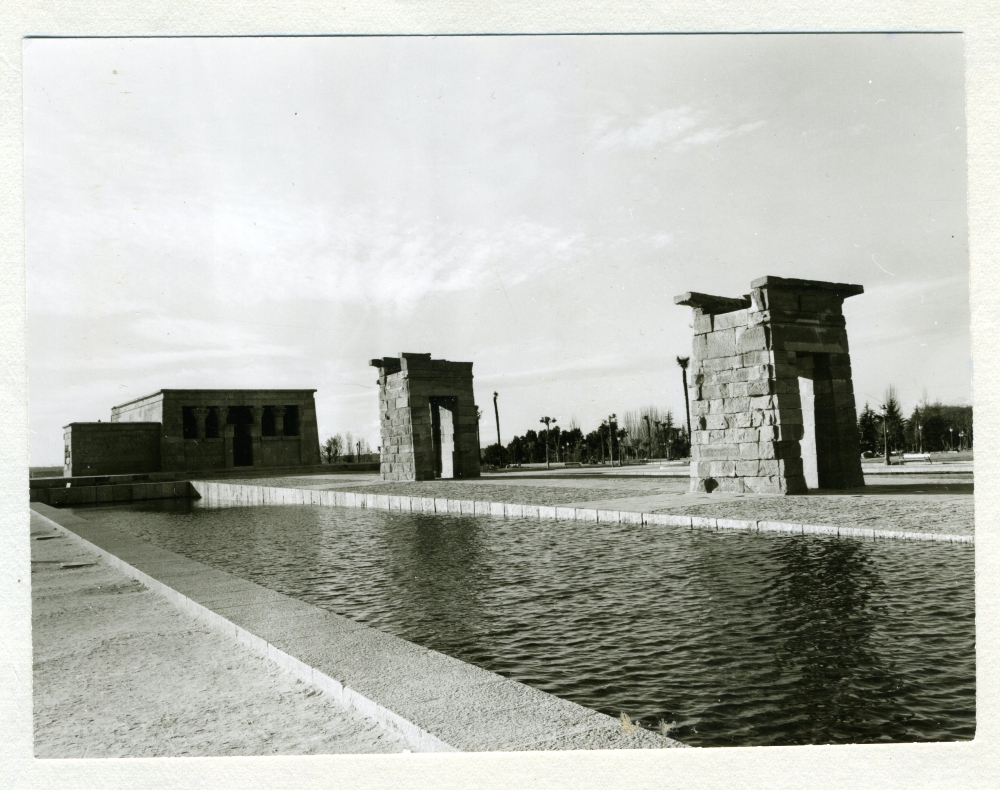 Templo de Debod, mirando haca el oeste