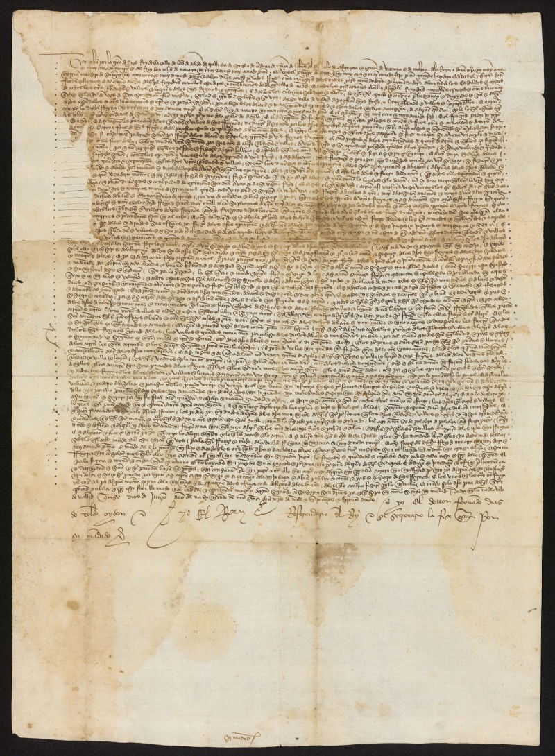 Provisin de Juan II haciendo tabla rasa de los sucesos de aos anteriores y perdonando cualquier actitud y opinin sustentada durante las contiendas civiles contraria a su persona