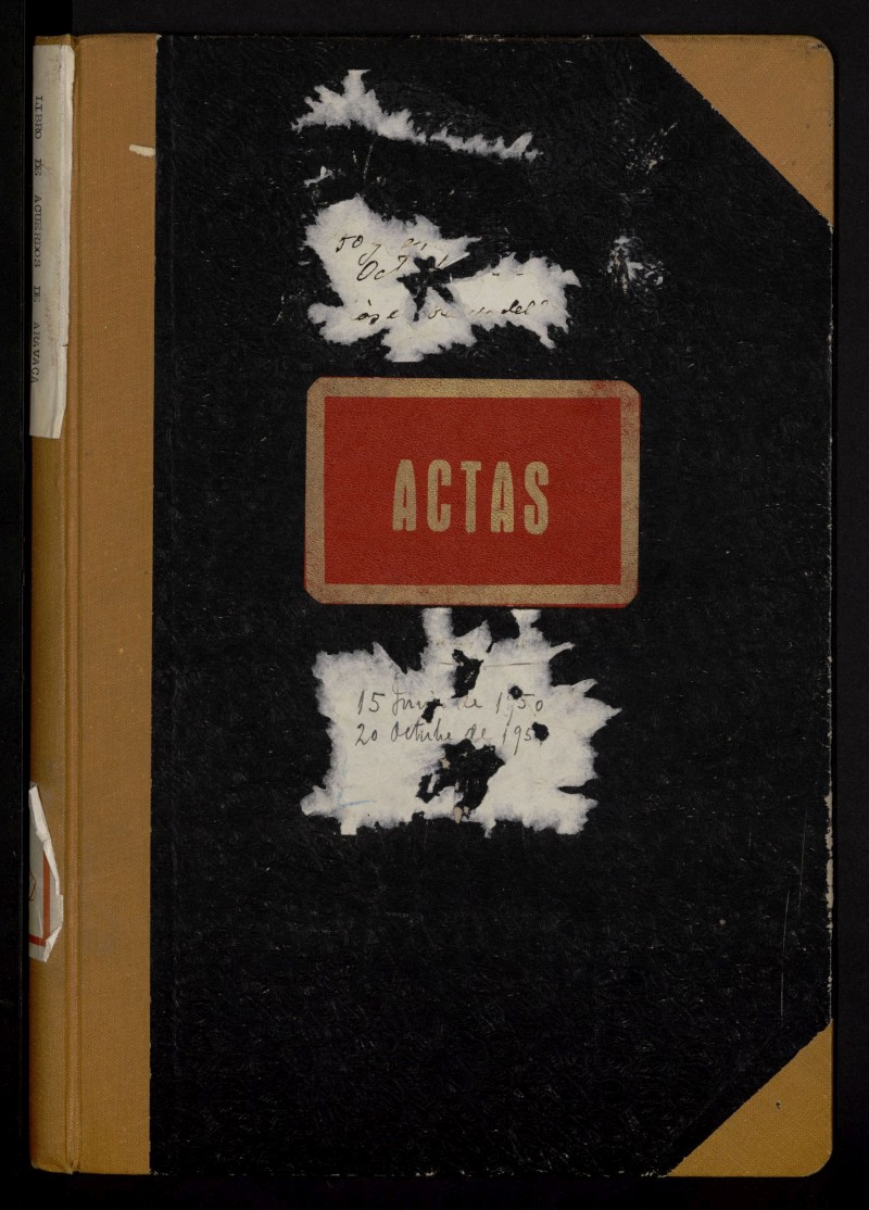 Libro de Actas del Ayuntamiento de Aravaca. Tomo 174 de los aos 1950 a 1951