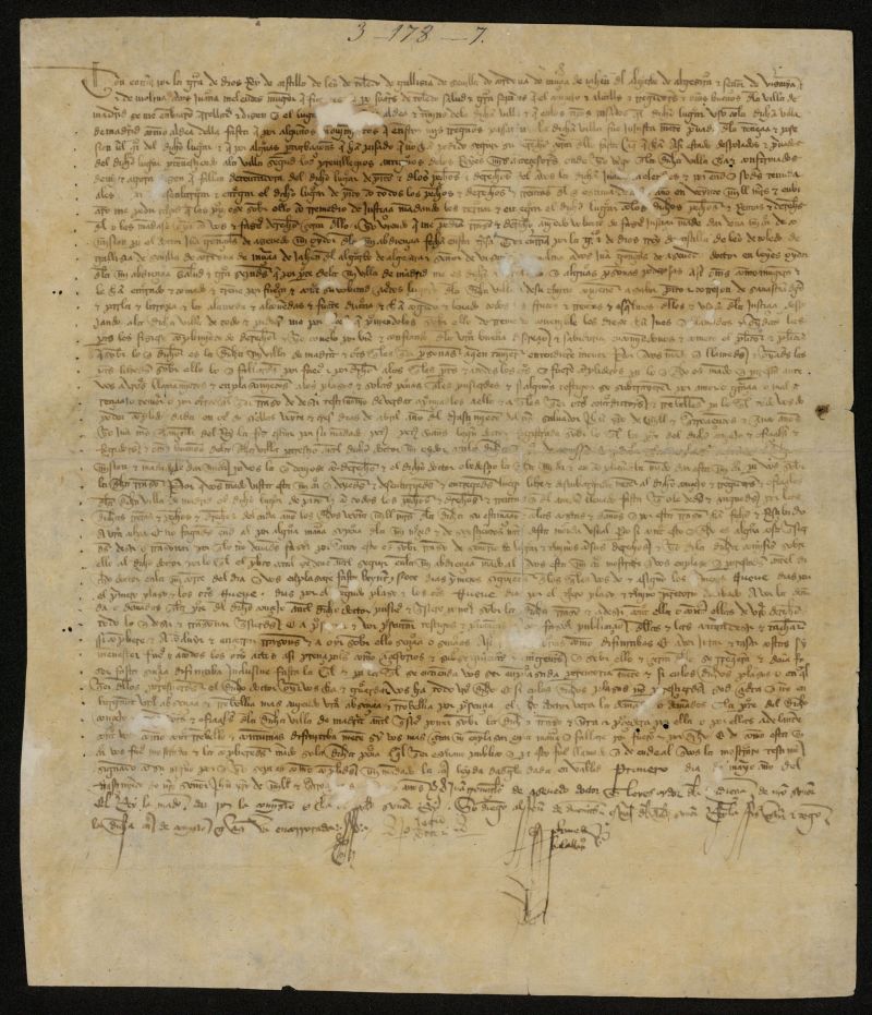 Provisin de comisin de Enrique III ordenando al doctor Juan Gonzlez de Acebedo entender en las reclamaciones formuladas por la Villa de Madrid contra las usurpaciones de sus lugares de Pinto, Torrejn de Sebastin Domingo, Parla, Barajas, La Alameda, Fuentiduea y Alcobendas