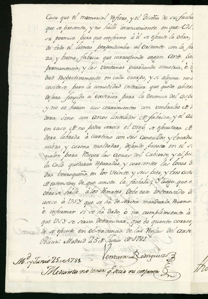 Licencia a Don Ignacio Alejandro Casado, apoderado para reedificar en la calle de la Magdalena n 16 manzana 155