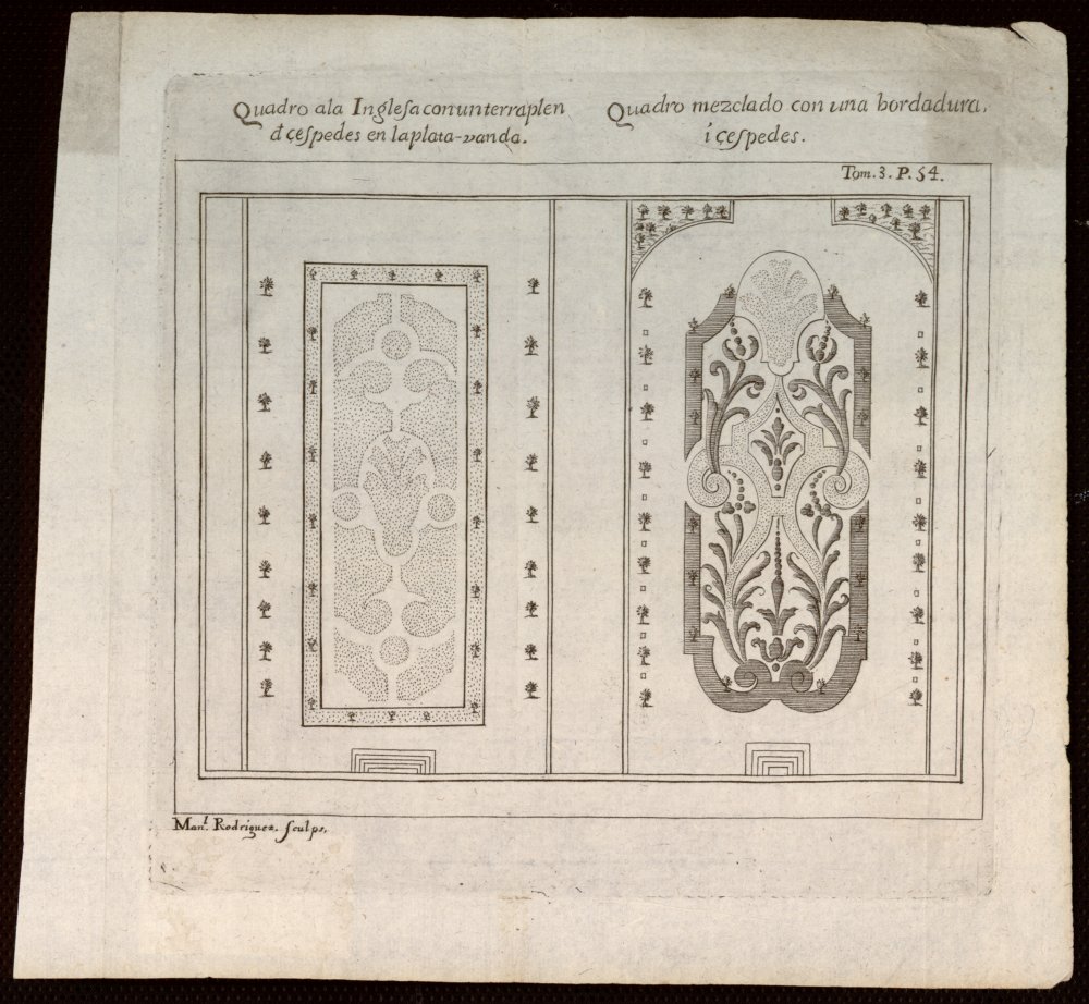 Cuadro de jardn a la inglesa
