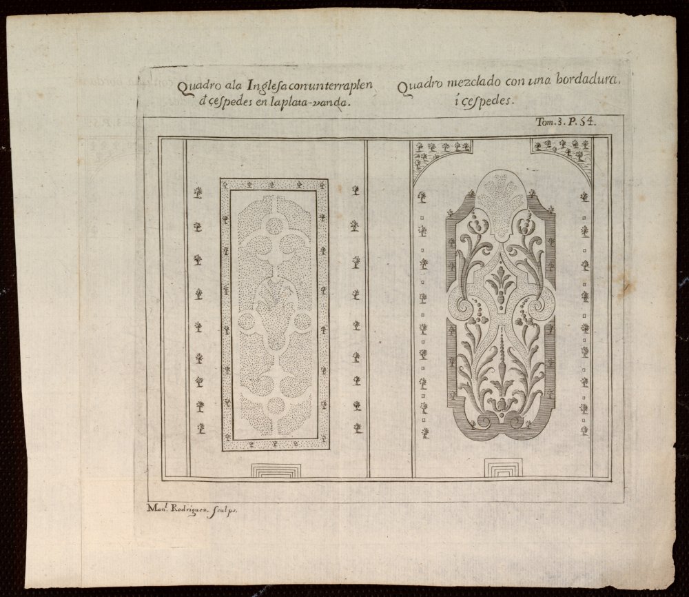 Cuadro de jardn a la inglesa