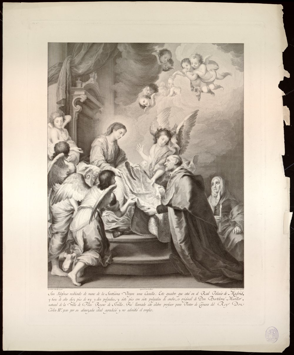 Descensin de la Virgen para imponer la casulla a San Ildefonso