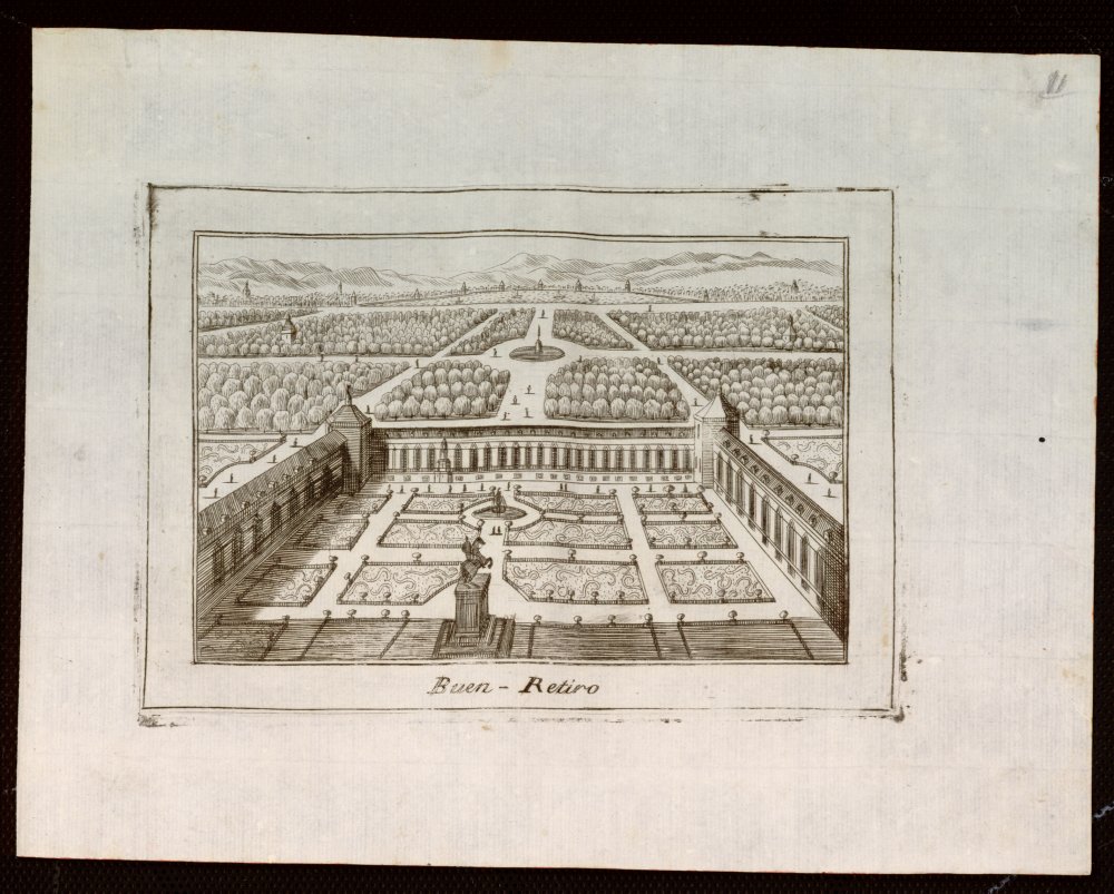 El palacio y los jardines del Buen Retiro. Madrid