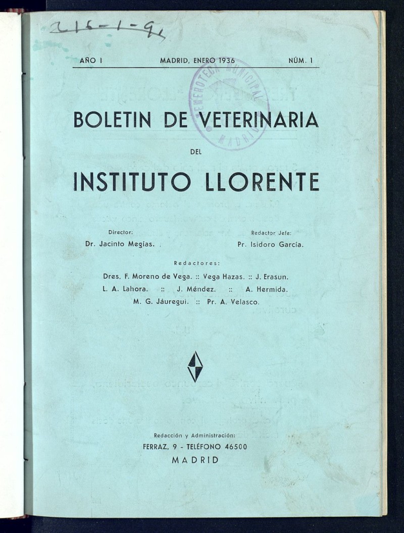 Boletn de Veterinaria del Instituto Llorente