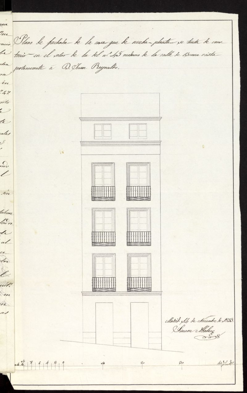 D. Juan Reinaldo, sobre edificacin calle Buenavista n 45