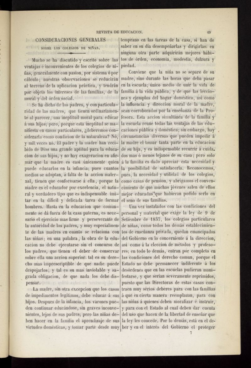 La Educanda: revista de educacin del 15 de febrero de 1861