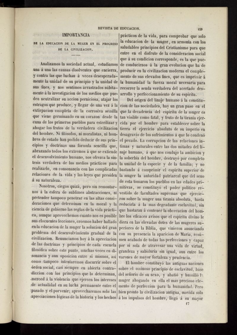 La Educanda: revista de educacin del 1 de mayo de 1861