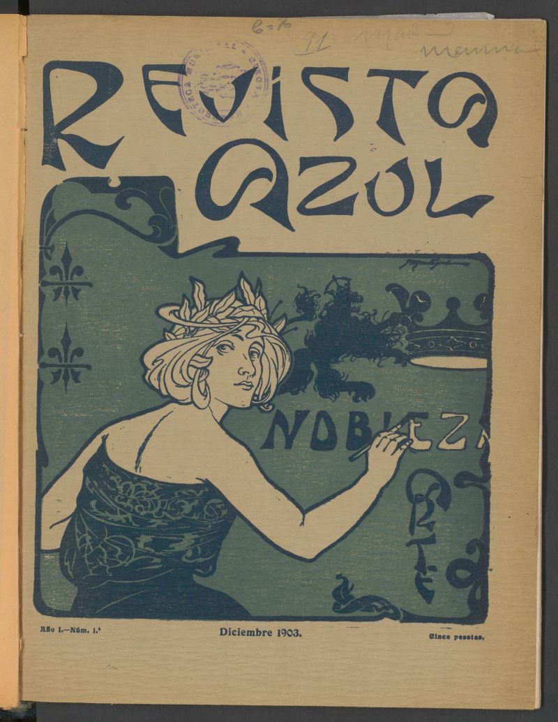 Revista Azul: publicacin artstico aristocrtica de diciembre de 1903
