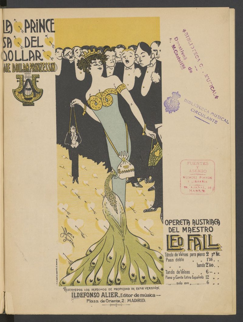 La princesa Dollar: vals sobre motivos de la opereta del maestro Leo Fall