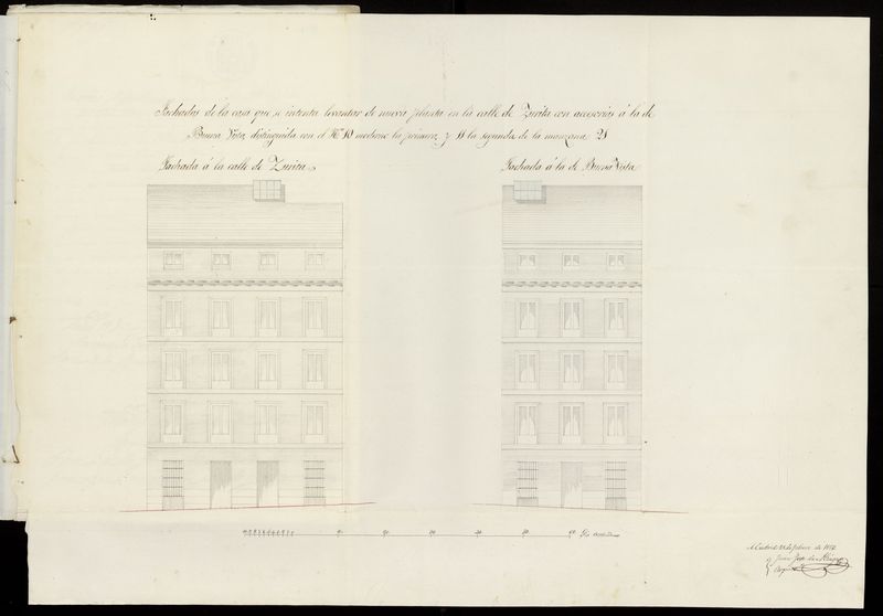 D. Jos Fernndez  Lorenzana, solicitando licencia para construir de nueva planta la casa calle Zurita n 11, manzana 24. (1853)