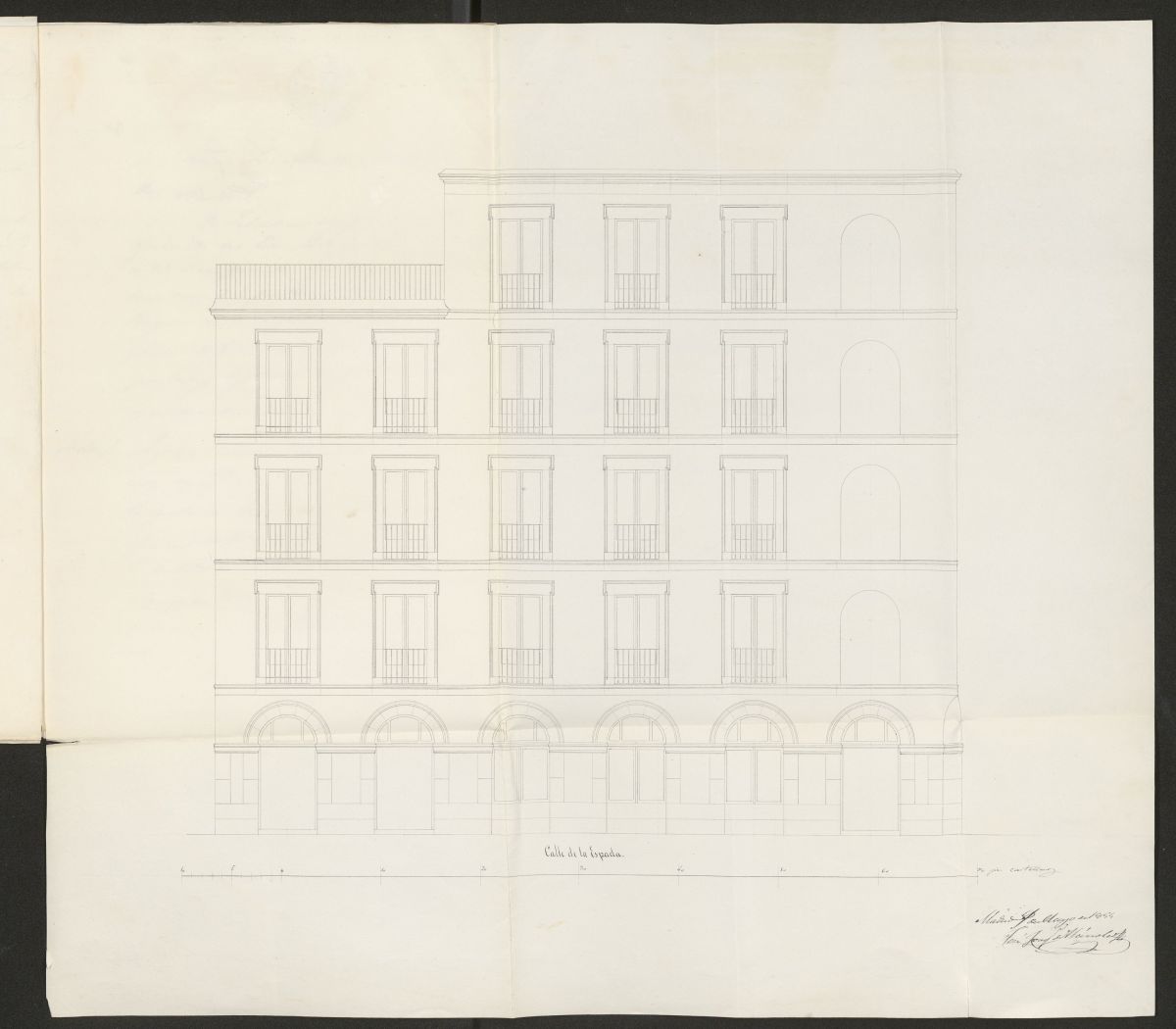 D. José Mª Monreal, sobre construir una casa en la Plaza del Progreso (actual Plaza de Tirso de Molina, nº 9) nº 17, con vuelta a la calle de la Espada. (1855)