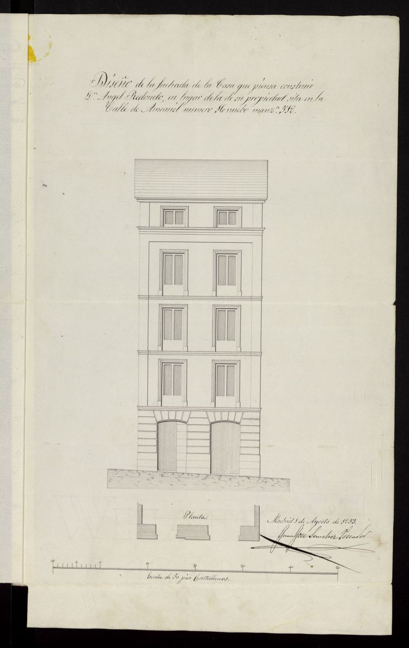 D. Angel Redondo, sobre edificacin calle Amaniel n 16 manzana 518