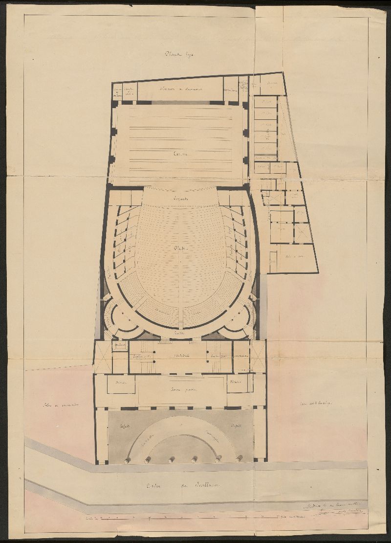 D. Francisco de las Rivas, solicita permiso para levantar un teatro en los solares ns 4 y 6 de la calle de Jovellanos. (1856)