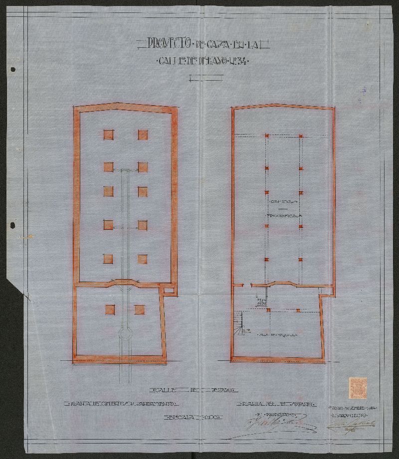 Exp. Construccin c/ Pelayo, 34.
