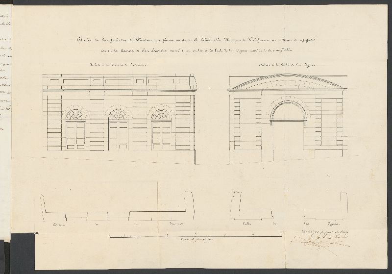 D. Eugenio Montao, a nombre del E. S. Marqus de Villafranca, licencia para construir en el Solar de la Carrera de S. Francisco n 7 con vuelta a la calle de las Aguas, n 10, manzana 116.