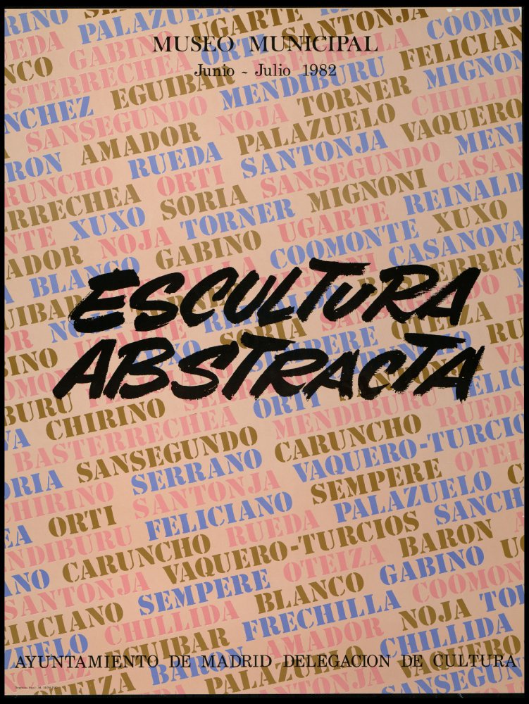 Escultura abstracta. Junio-julio 1982
