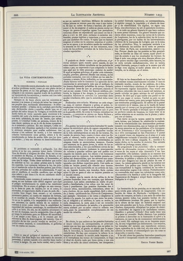 Marinos. - Postales. Conflictos de los marineros de las Ras Bajas. La moda de las tarjetas postales.