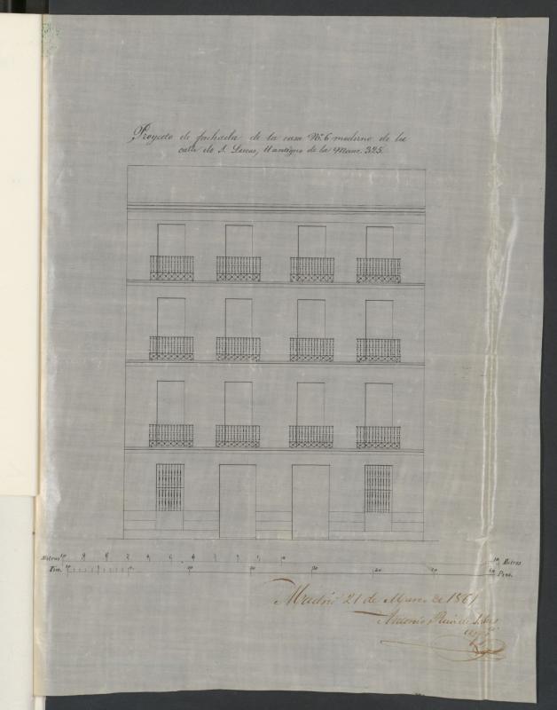 D Josefa Coronado, duea de la casa n 6 de la calle de S. Lucas, manzana 325, en solicitud de licencia para construirlas de nueva planta.