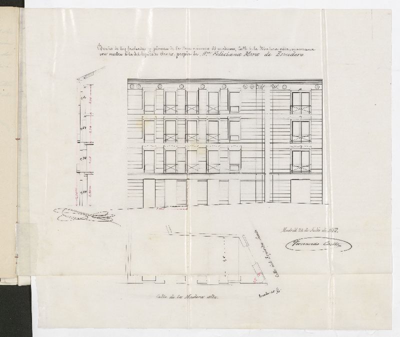 D Feliciana Mora de Escudero, duea de la casa calle de Madera Alta n 61 nuevo, 2 antiguo, manzana 463, en solicitud de licencia para construir la de nueva planta.