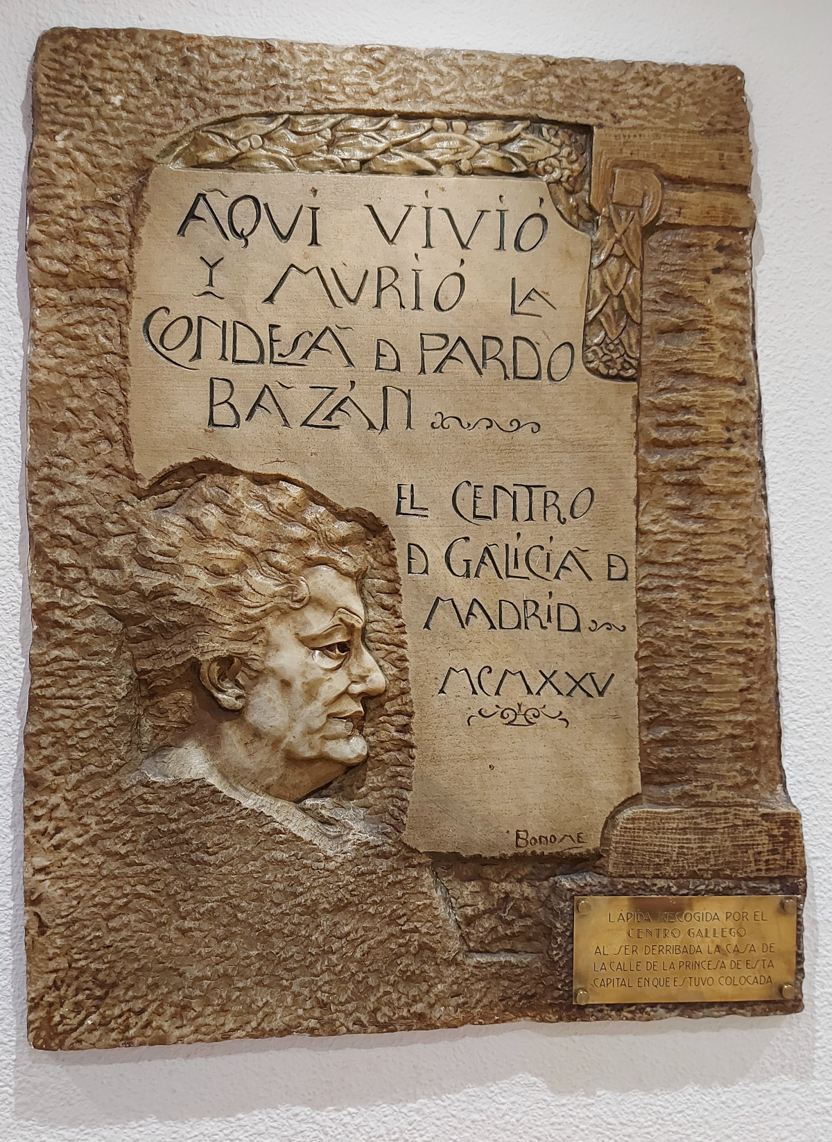 Lpida en honor a Emilia Pardo Bazn