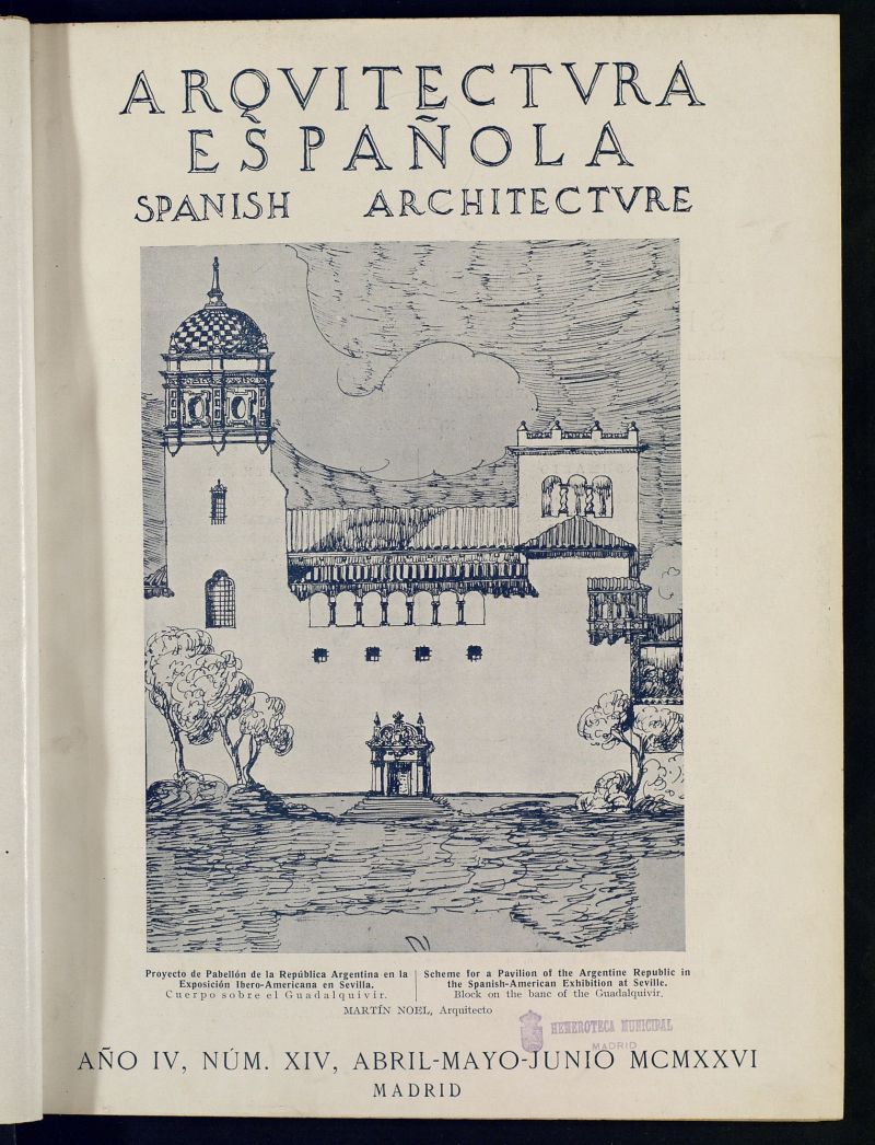 Arquitectura Espaola : revista trimestral bilinge y esencialmente ilustrada de abril-mayo-junio de 1926