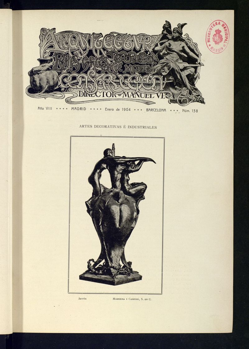 Arquitectura y Construccin : revista tcnica quincenal de enero de 1904