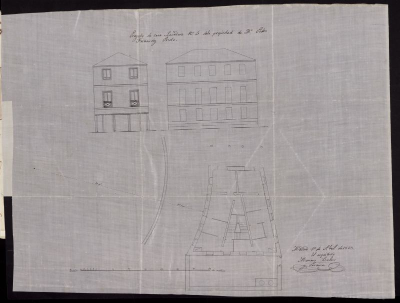 D. Pedro Fernndez Prieto, dueo de la casa Lavadero n 5, inmediato a la fuente de los Once Caos, en la rivera de Manzanares, para proceder a su construccin de nueva planta, con piso 2.