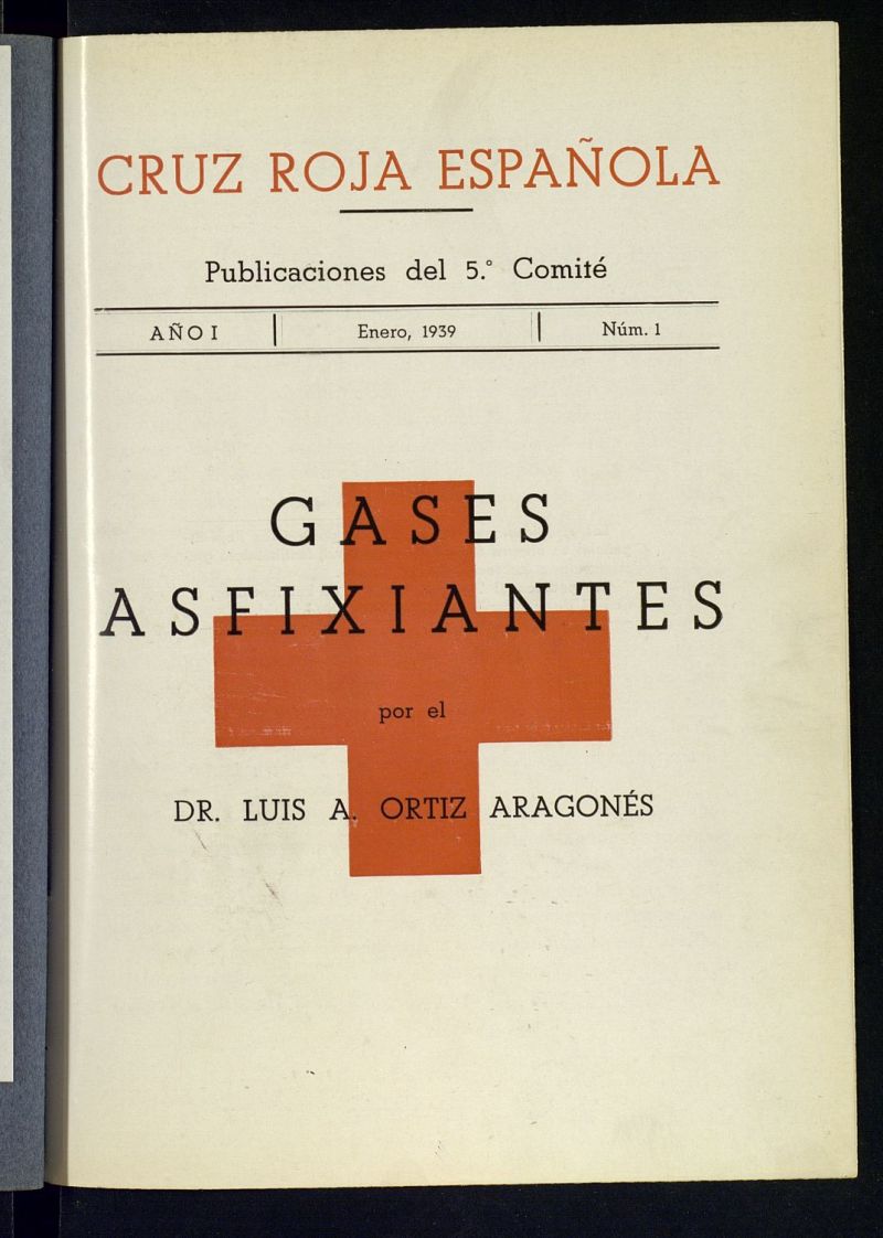 Cruz Roja Espaola : 5 Comit de enero de 1939