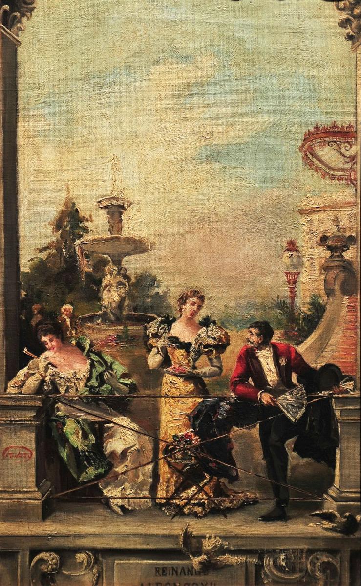 Fiesta en uno de los Jardines Frente al Palacio Real de Madrid