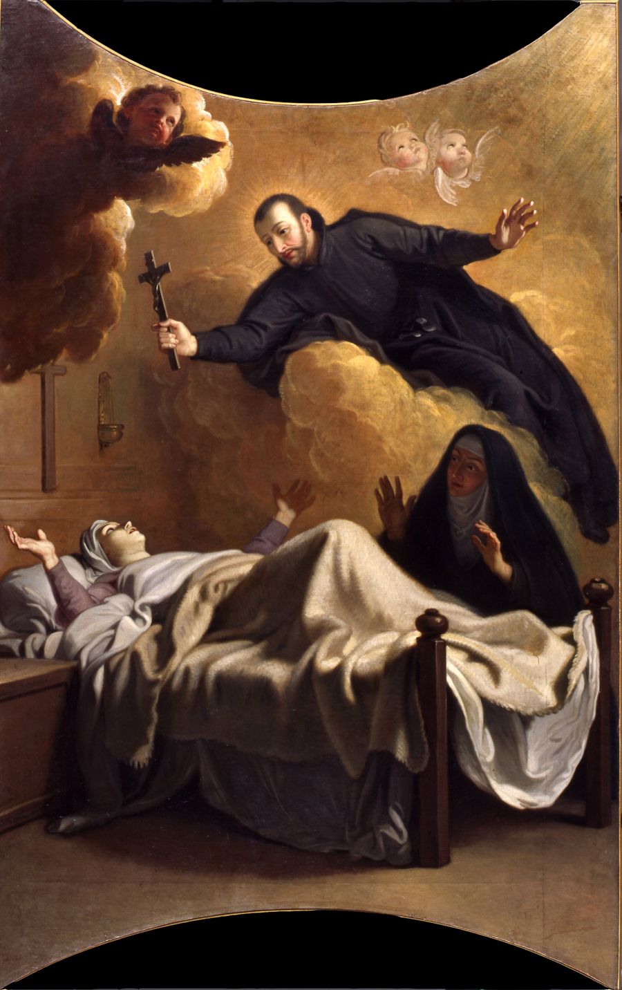 San Francisco de Regis Aparecindose a la Madre Montplaisant