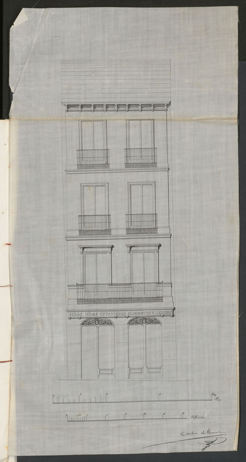 D. Manuel Ruiz de Salazar, en solicitud de licencia para construir de nueva planta la casa de su propiedad sita en la calle del Horno de la Mata n 4, manzana 366.