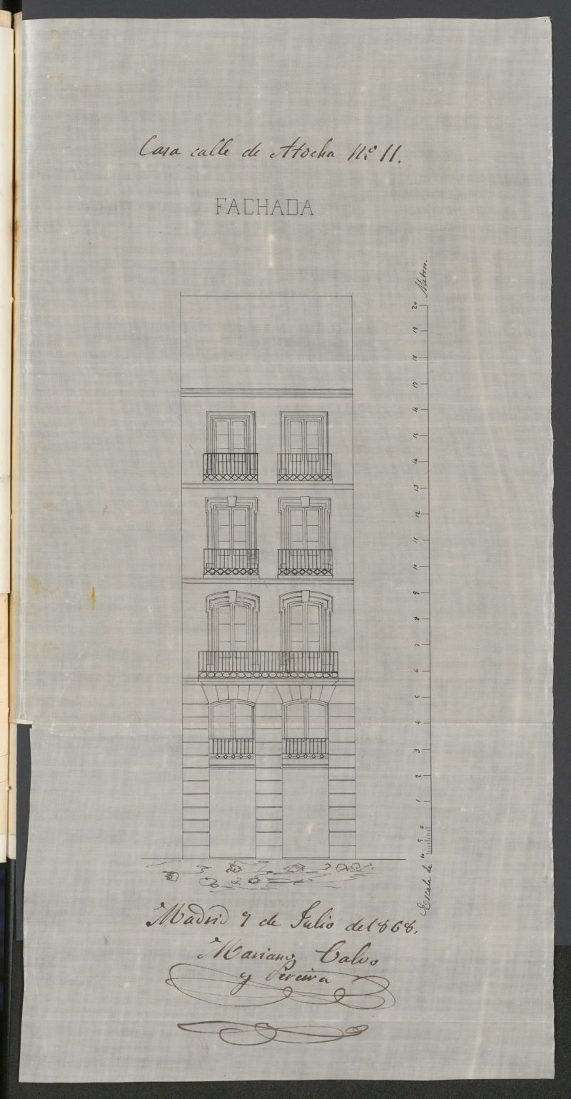 D. Francisco Bohlig, en solicitud de licencia para construir de nueva planta su casa calle de Atocha n 11.