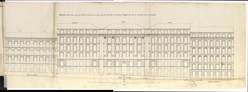 D. Romn Garreta y hermano, en solicutd de licencia para construir de nueva planta en el solar de su propiedad sito en la calle de Requena.