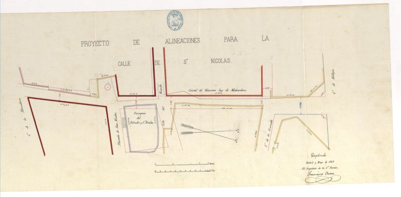 D. Juan Cun, en solicitud de licencia para edificar la casa n 19, de la calle de S. Nicols y alineaciones de la misma.