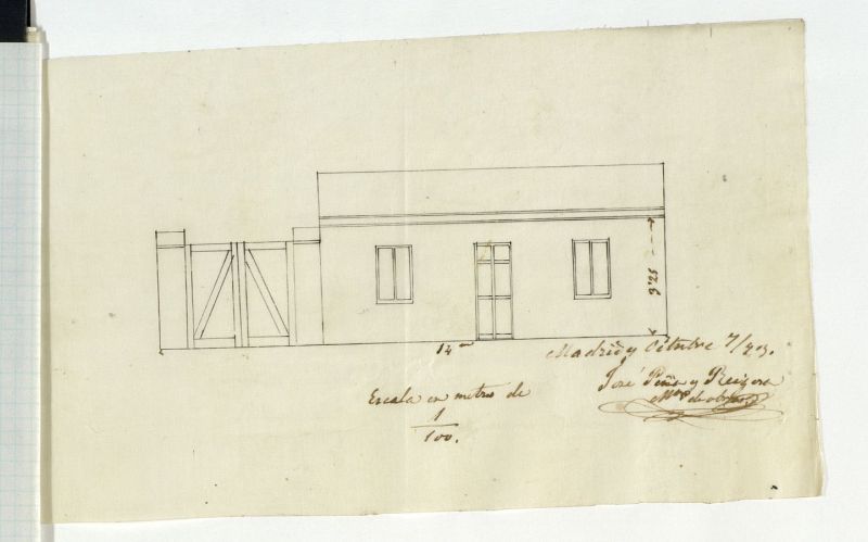 D. Jos Ruiz Muoz, solicitando levantar una casita en la callde de Castillo, prximo a la Carretera de Francia.