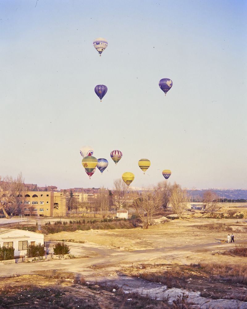 Globos aerostticos por el cielo