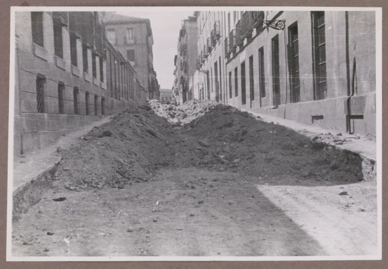 Calle de Monserrat en obras