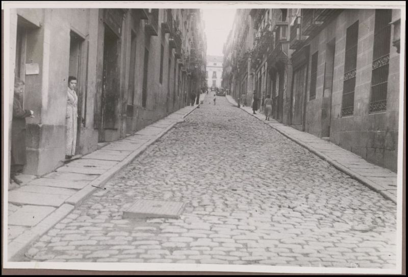 Calle de Baltasar Bachero con adoquines