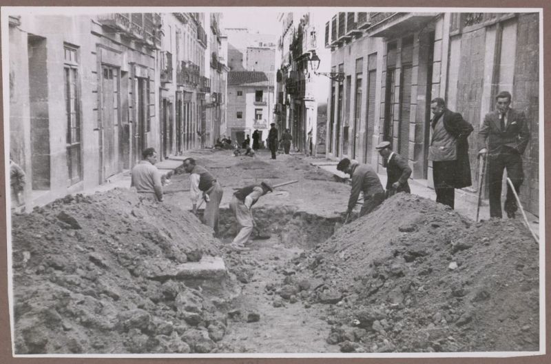 Calle de la Esperanza en obras