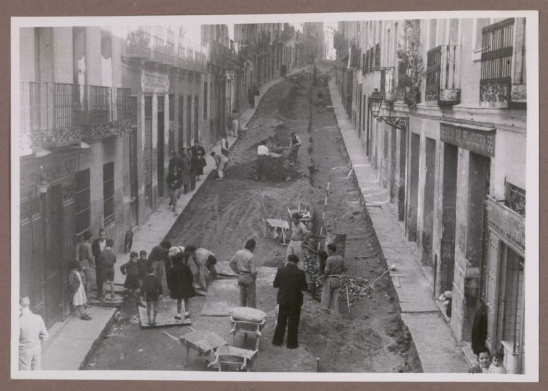 Calle de Buenavista en obras