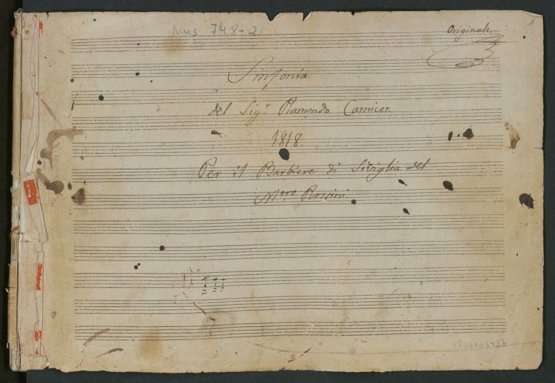 Sinfonia per il Barbiere di Siviglia del Mtro. Rossini