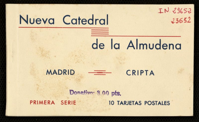 Nueva Catedral de La Almudena, Madrid. Cripta. Primera serie