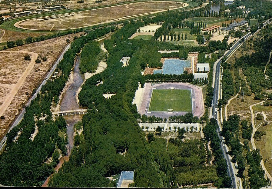 Vista area. Parque Sindical. Al fondo el Hipdromo.