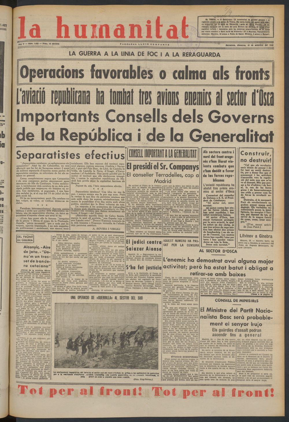 La Humanitat del 16 de septiembre de 1936