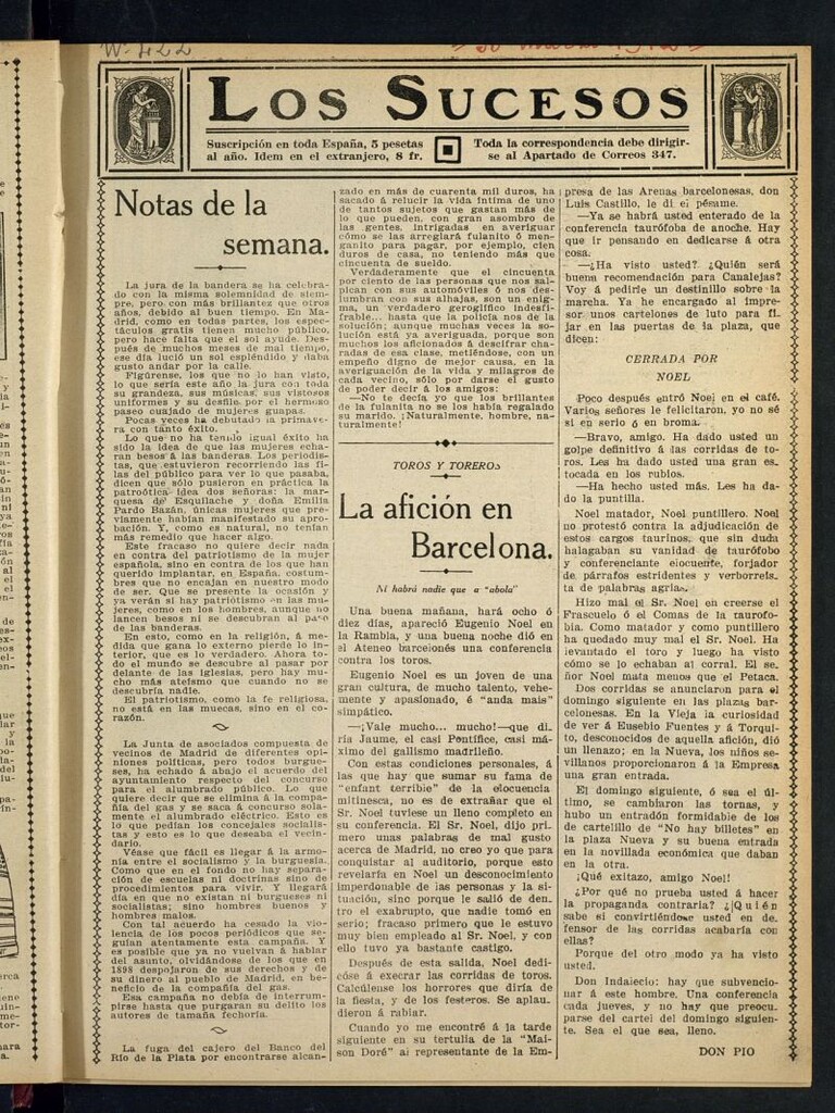 Miniatura de Los Sucesos : periódico ilustrado del 30 de marzo de 1912